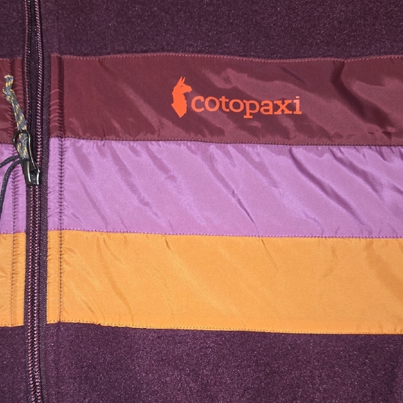 Cotopaxi Purple Teddy Jacket with Orange and Pink Accents - Picture 3 of 4